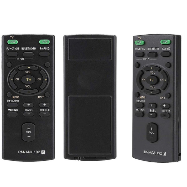 -ANU192 Bluetooth-kaiuttimen kaukosäädin Sound Bar -laitteelle SACT60BT -WCT60 SSWCT60 HT-CT60BT HTCT60BT S {DB} Black