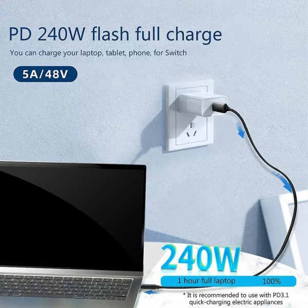 40gbps dataöverföring 240w snabbladdning usb4-kabel för bärbara tillbehör [DB]