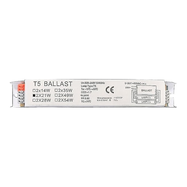 Industriell lampe elektronisk lysarmatur T5 lysarmatur [DB] 2x21W