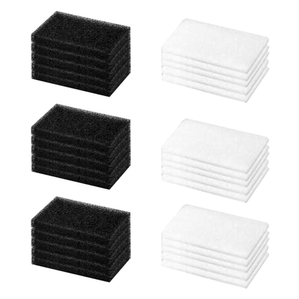 30PCS CPAP-filter för premiumskumfilter och ultrafina filter M-serien [DB] black  white