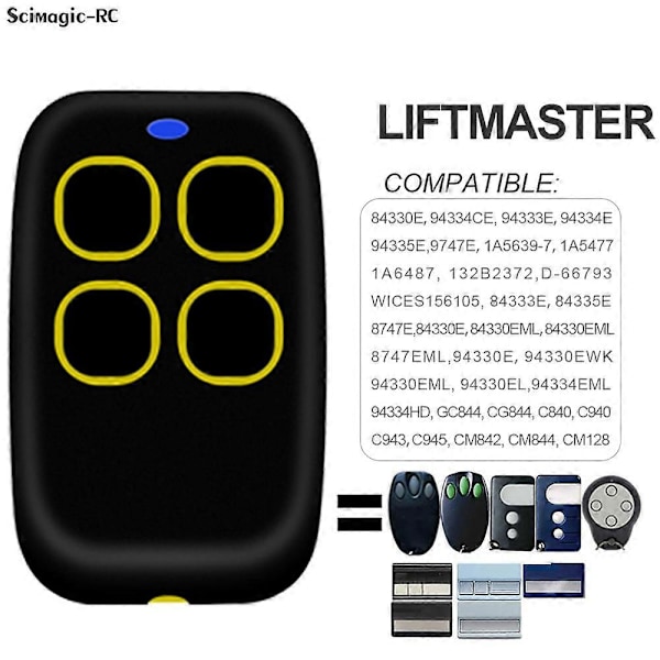 For LiftMaster TX4EVF TX2REV TX4REV Garasjeportåpner 868MHz Rullende Kode LiftMaster Fjernkontroll Portåpner Sender db 7777