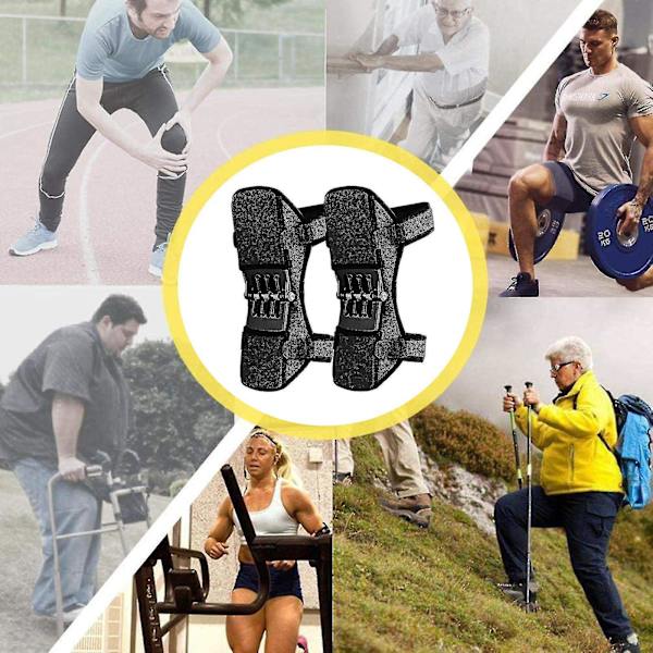 Patella Booster Spring Knæstøtte, Velegnet Til Bjergbestigning, Squat Og Ski [DB]