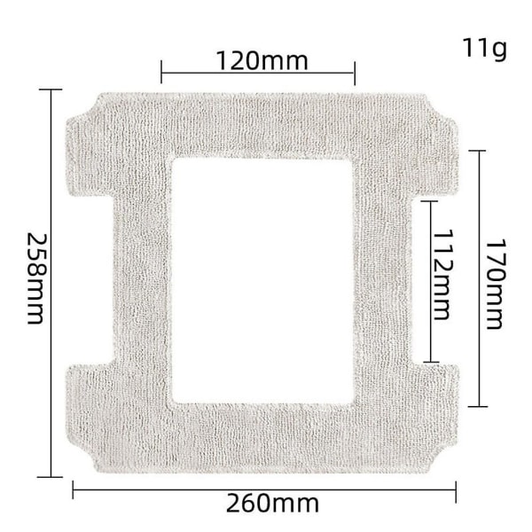 For Winbot W1 Pro Støvsuger Reservedele Mop Klude Rag Udskiftning Tilbehør Db As Shown