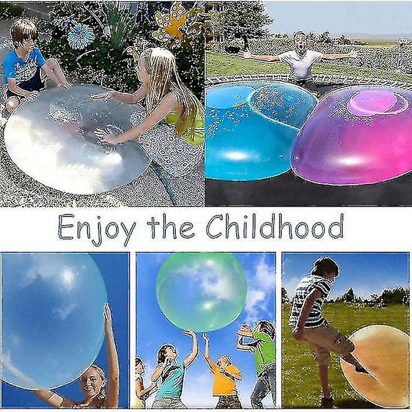 Oppustelig boldlegetøj til voksne og børn, oppustelig strandbold, blød gummibold db blue