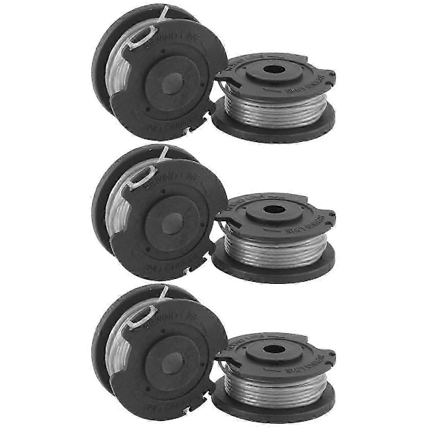 6-pak Trimmerspole og -line til Bosch EasyGrassCut 23, 26, 18 [DB]