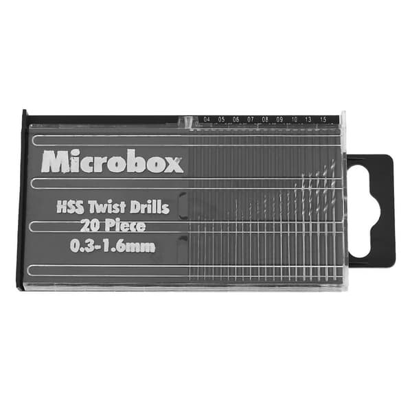 21stk Pin Vise Hånd Spiral Drill Mini -drill Bits Set Index Semi-automatisk db Silver