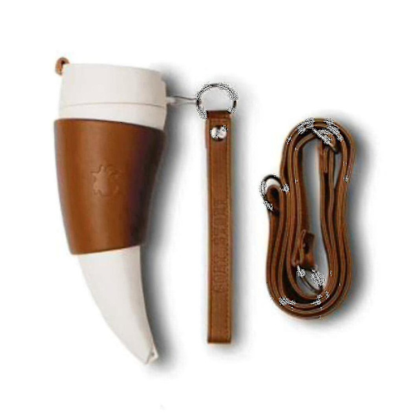 Get Horn Kaffeemugge 230ml Rostfritt Stål Vakuumkopp Kolv Te Koppar Resa Par Vattenflaska Wi [db]