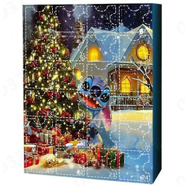 Julekalender 2024 Navidad Legetøj Mickey Minnie Stitch Baby Yoda Juguetes Overraskelse Blind Box Dukke Gave Til Børn {db} style 3