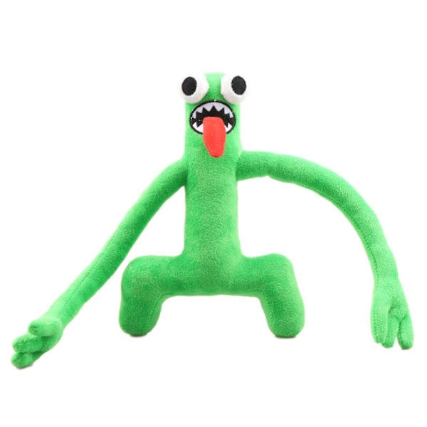 9 figurer av Rainbow Friends plysjleker, Rainbow Friends utstoppede dukkegaver [DB] green 23cm