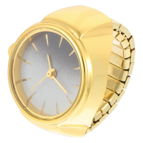 Modeur Ring Fingerring Ur til Dekoration 1 Stk Gyldent Metal[DB]