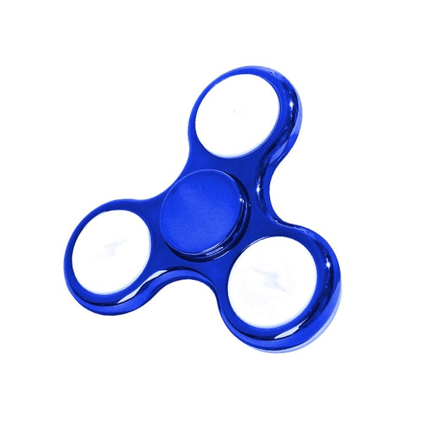 Ljusande Led Light Spinning Top Fingertop Gyroscope Light-up Spinner Barn Finger Fidget Sensorisk leksak Stress relief Present db Blue