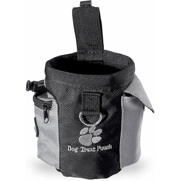 Koiran hoitolaukku - Lemmikkieläinten hoitolaukku - Koiran koulutuslaukku, Pet Training -vyötärölaukku - musta