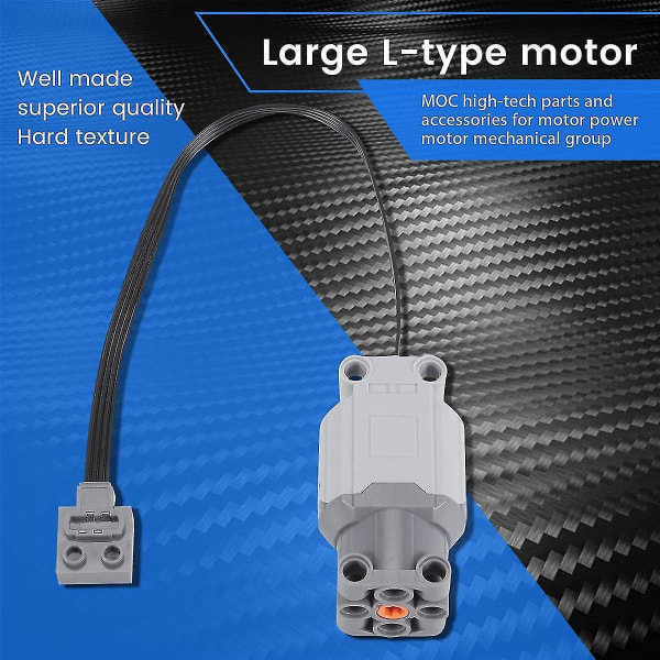 Tekniske deler Motor Byggestein Motor L-motor 88003 For Power Functions Elektrisk Sammenbygd Byggestein Lekedel DB