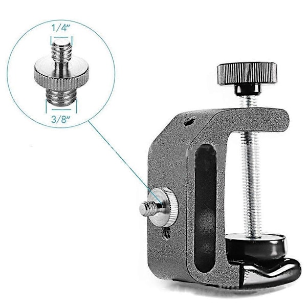 1/4 tuuman uros - 1/4\" 3/8\" uros metallikierteinen ruuviadapteri jalustaruuvi Conve [DB] Package 2