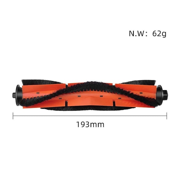 For Xiaomi Roidmi Eve Plus SDJ01RM Robot Vacuum Reservedeler Tilbehør Hoved Sidebørste Hepa Filter Mopp Støvpose [DB] As Shown