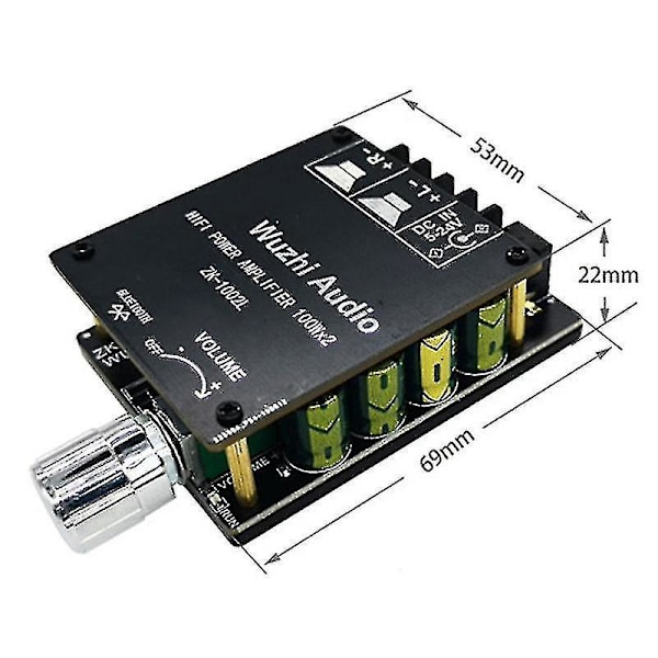 Bluetooth Forstærker Stereo Board 100wx2 Bluetooth Forstærker [DB]