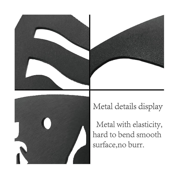 Hodeskalle Sommerfugl Metall Vegg Art Dekor Vegghengende Plaketter Ornament Jern Vegg Skulptur Skilt For Ind