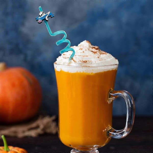 e Crazy Halloween Populära Sugrör Födelsedagsfest Barnsugrör Återanvändbara Sugrör CC[DB] C