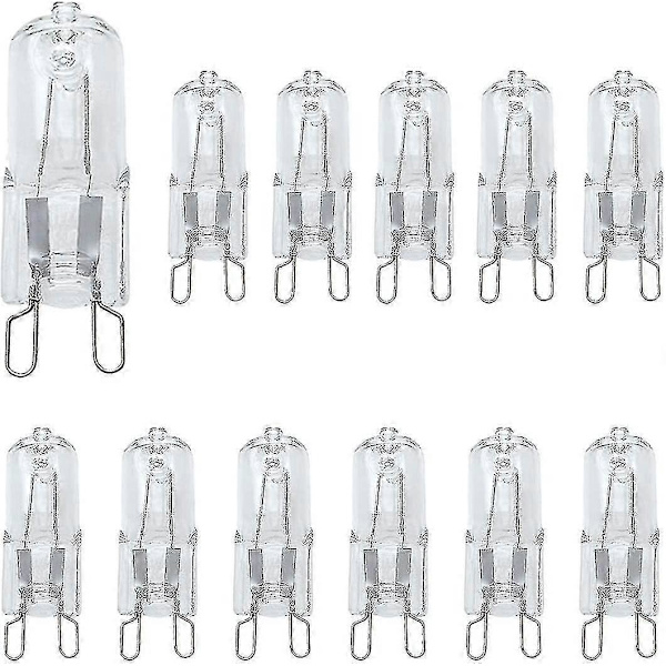 G9 Halogenlampor 28w, 12-pack Ljuslampor G9, Dimbara G9-lampor Varmvit, Halogenkapsel G9 230v [DB]