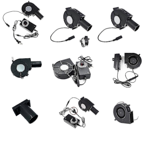 97mmx33mm Luftblåsfläkt med Hastighetsregulator Stark Vind Kompatibel Spis Skåp Rökutsug AC-driven Fläkt 9733 Kompatibel Gör-det-själv db 12V Two Wire*US