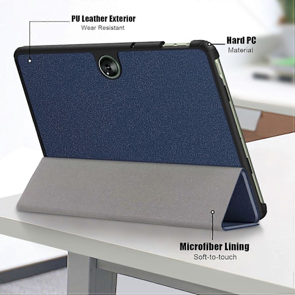 OnePlus Pad Go/Oppo Pad Air 2/Pad Neo Smart Case PU-nahkainen kolmiosainen jalustallinen tablettikotelo [DB] Multicolor Style B