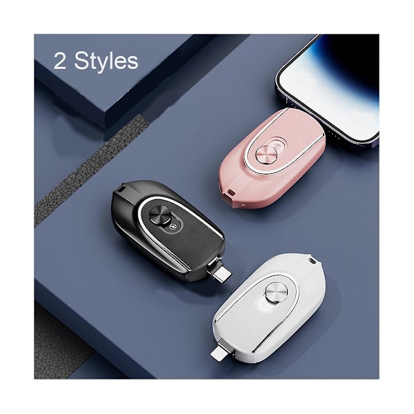 1200mah Bärbar Mini Powerbank Nyckelring Laddning Powerbank Mobiltelefon Reserv Extern Batteri Fo