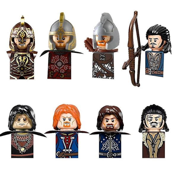 Uusi keskiaikainen kääpiö örkki velho hobitti minihahmot tarvikkeet mallirakennuspalikat LOTR-tiilet lelut lapsille lahjat Db Set 06
