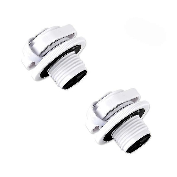 Lay-z-spa Luftkammarskruvventil Passar Bestway Vegas Premium Miami db 2pcs-White