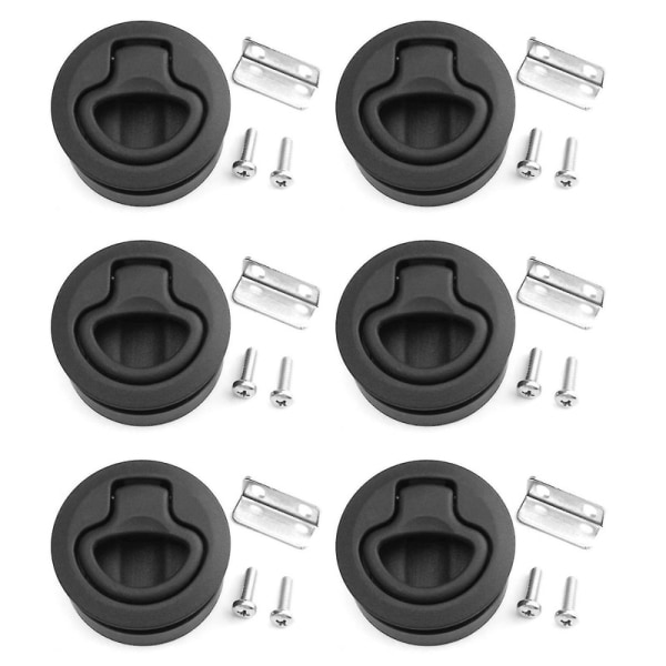 6x Slam Latch Hatch Round Pull Latch 1/2 Inch Door Replace M1-63 Rv Marine db
