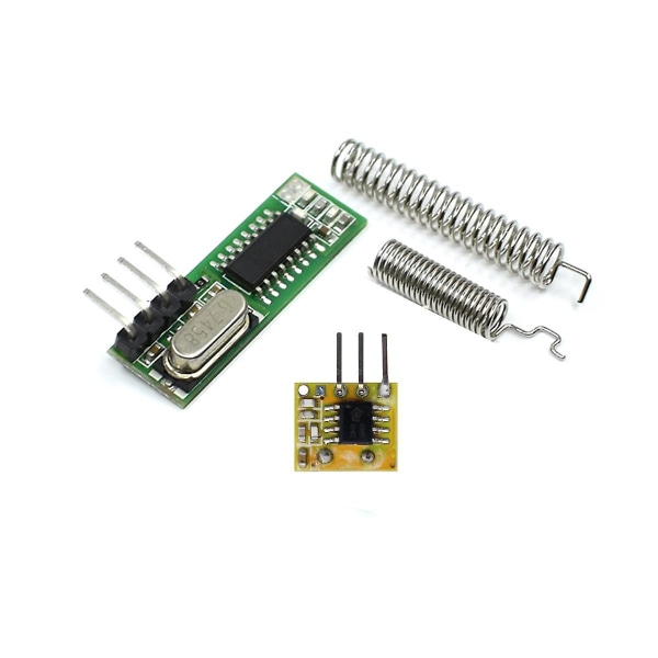 10 sett 433 Mhz Superheterodyne Rf-mottaker og sendermodul 433mhz fjernkontroller for trådløs modul