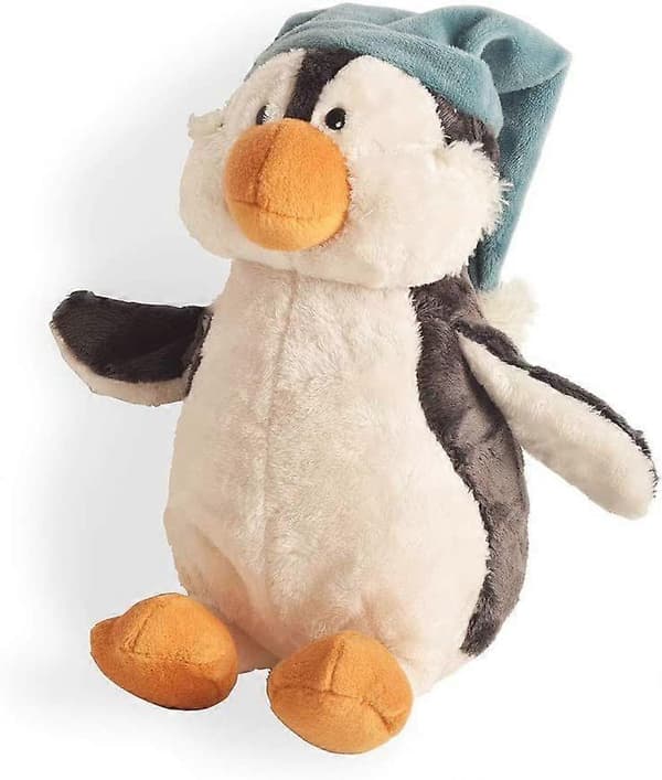 Pehmo Pingviini Hatussa - Pehmeä Halattava Pehmolelu - 12 Tuumaa