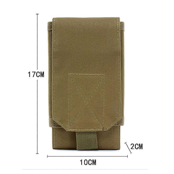 Udendørs Taktisk Hær Molle Taske til Mobiltelefon Bæltepose Holster Cover Case{ DB} Black