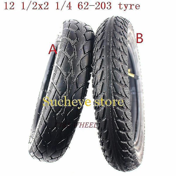 12 1/2x2 1/4 Hjul Däck 12 Tum 12 1/2 X 2 1/4 62-203 Däck Innertub Passar Många Bensin Elektriska Scootrar Och E-cykel Vikbar Cykel {Db} tyre A