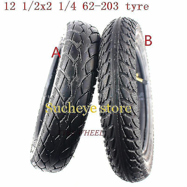 12 1/2x2 1/4 Hjul Dekk 12 Tommer 12 1/2 X 2 1/4 62-203 Dekk Slange Passer Mange Bensin Elektriske Scootere Og E-sykkel Folding Sykkel {Db) tyre A