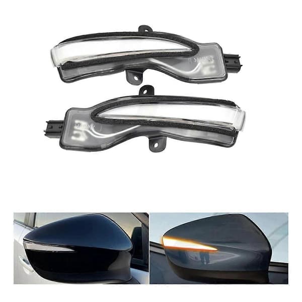 Dynamisk LED blinklys til sidespejl til Mazda CX-3 CX-4 CX5 KE 2016- [DB] As Shown