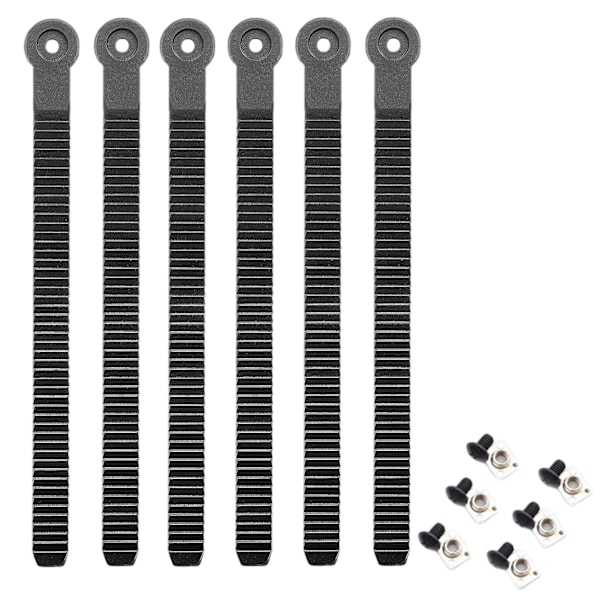 Snøbrett Ankelrem Festespenne Erstatning Robust Universal Enkel Installasjon Ankelrem Snøbrett Binding Deler [DB] 6pcs