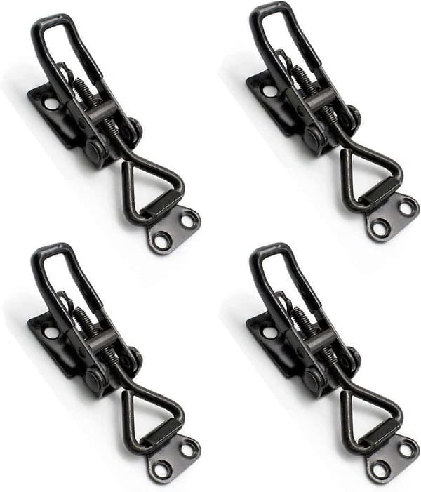 4 stk. Toggle Lås i Rustfrit Stål, Metal Håndtagslås, Metal Toggle Lås [DB]