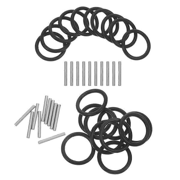 20 sæt udskiftningsstift og O-ring slagring fatningsstifter til slagnøgle stilladsarbejdere[DB]