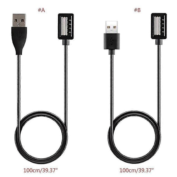 Smart Lader USB Ladekabel Hurtiglade Dokkingstasjon For Suunto 9/spartan Ultra/spartan Sport Smartklokke [DB] Black Square head