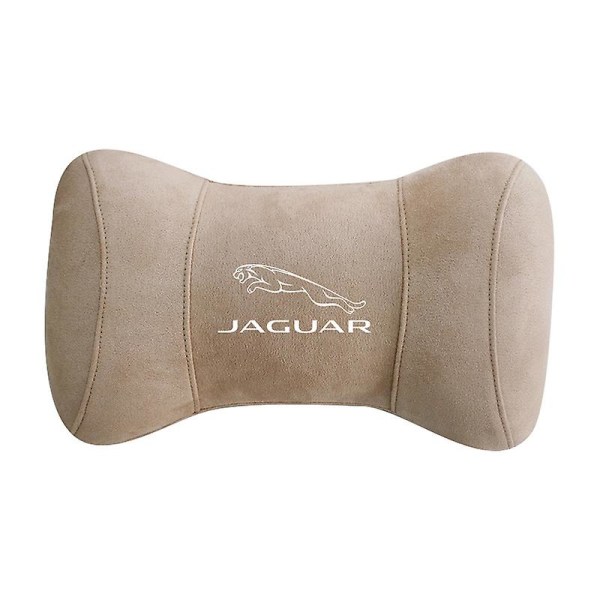 Rl-kompatibel Jaguar-bilkudde i hjortläder, nackkudde, sov- och bilkudde i minnesskum