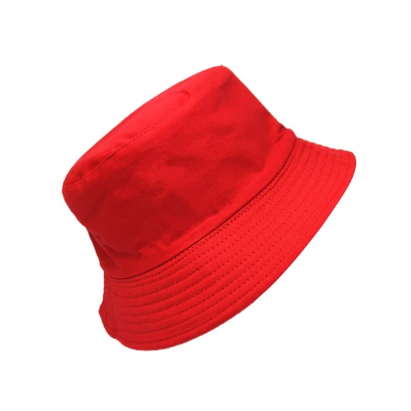 Hink med solskydd, hopfällbar, dubbelsidig, bred brätte, unisex, solhatt för semester Black - Red