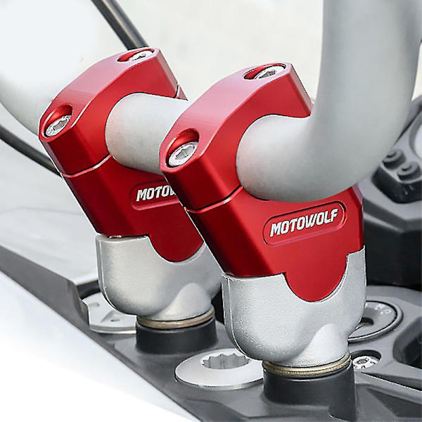 28mm 22mm Styrholder Klemme Motorcykel Styr Forhøjer Montering Til Honda- Holdbar db Red A