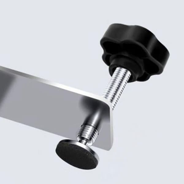 Skab Hardware Jig, 4 Pak C-klemmer til Skuffefrontmontering, Skabsrammeklemmer til Tab [DB] silver