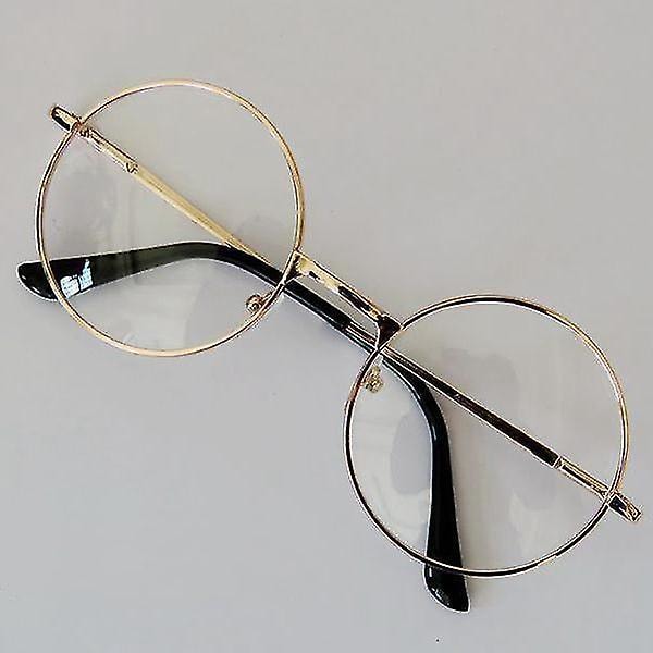 Unisex Retro Runda Cirkel Metallbågar Glasögon db
