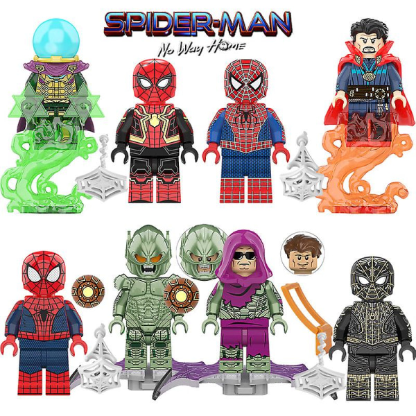 8 stk Kompatibel Spider-man 3 Mech Superhelt Dr. Parker Octopus Minifigur Byggeklodser Samling af legetøj db