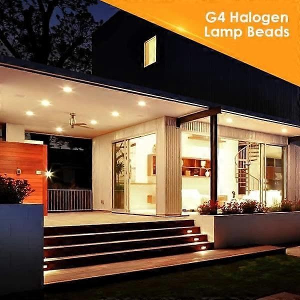 G4 halogenlamper 10W 12V - Varmt hvidt - 20 pakning db 20W