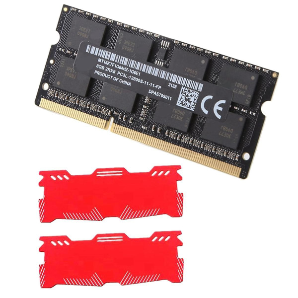 Til Mt 8gb Ddr3 Bærbar Ram-hukommelse+køle Vest 1600mhz Pc3-12800 204 Pins 1.35v Sodimm Til Bærbar M