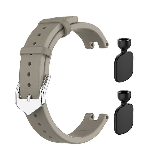 Ekte lær sportsbånd stropper Kvinner Sport Armbånd Utbytte Watchband For -Garmin Lily Smart klokke Tilbehør db Khaki