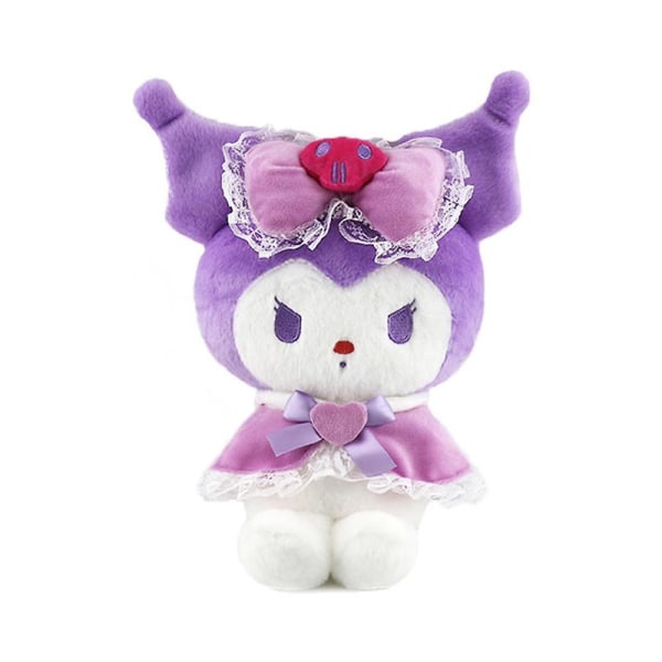 25 cm Kawaii Kuromi-pehmolelu, animehahmo, prinsessamekko, söpö ja pehmeä nukke, lahja tytöille DB One-Size A