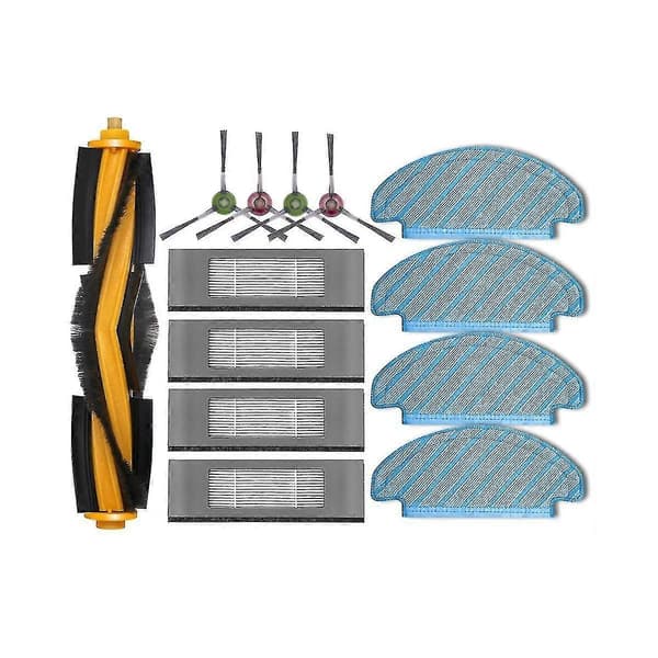 DB Reservedele til Deebot N8 / N8+ / N8 Pro+ / N8 Pro+ Plus, Tilbehør, Hovedbørste, Sidebørste, Hepa Filter Mo As Shown